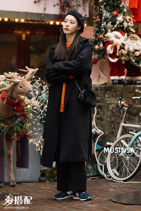 2018冬季韩范穿搭街拍，这样搭配超显气质
